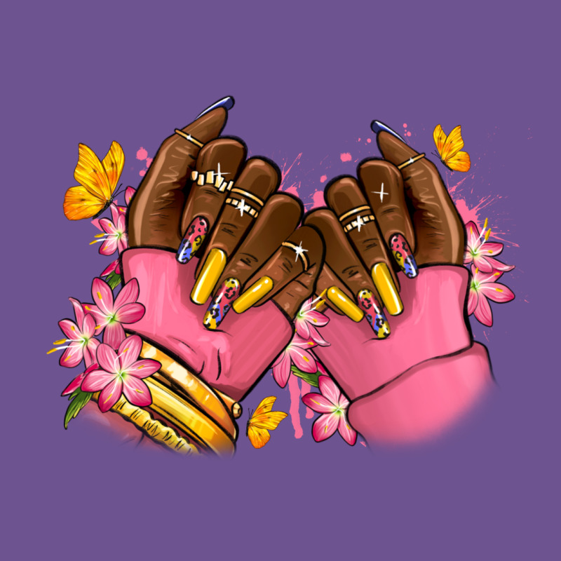 Pink Afro Nails Vintage Tee by RanaPortraitStore | Teevron