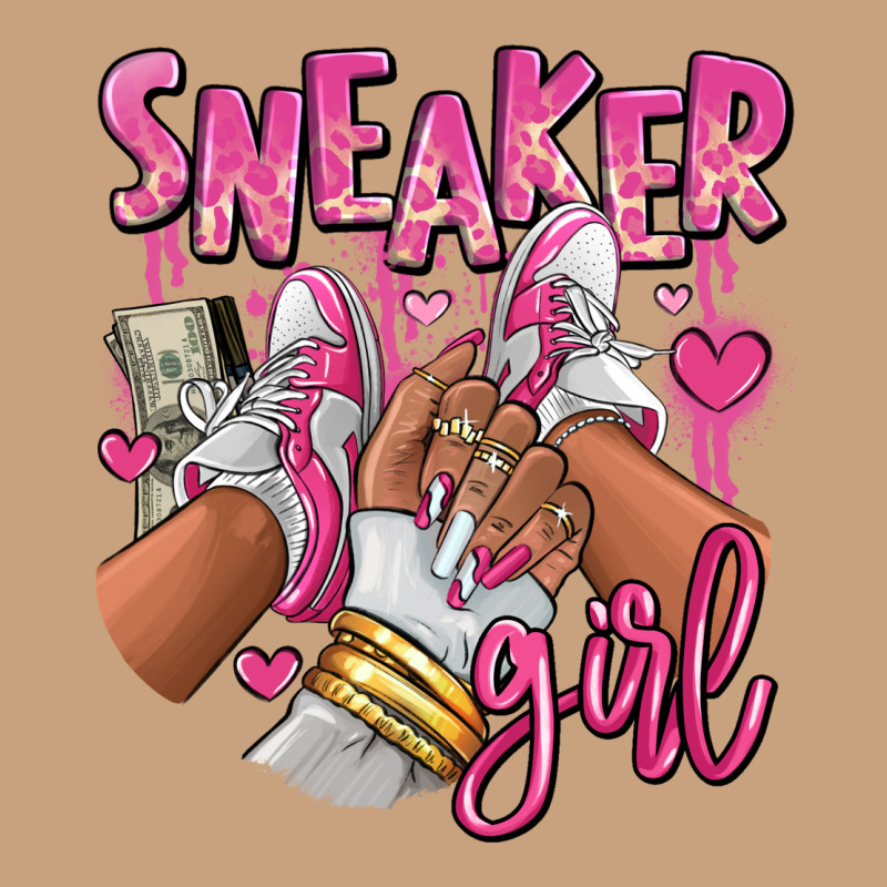 Pink And White Sneaker Girl Vintage Tee by RanaPortraitStore | Teevron