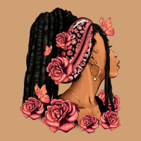 Pink Roses Afro Woman Vintage Tee | Teevron