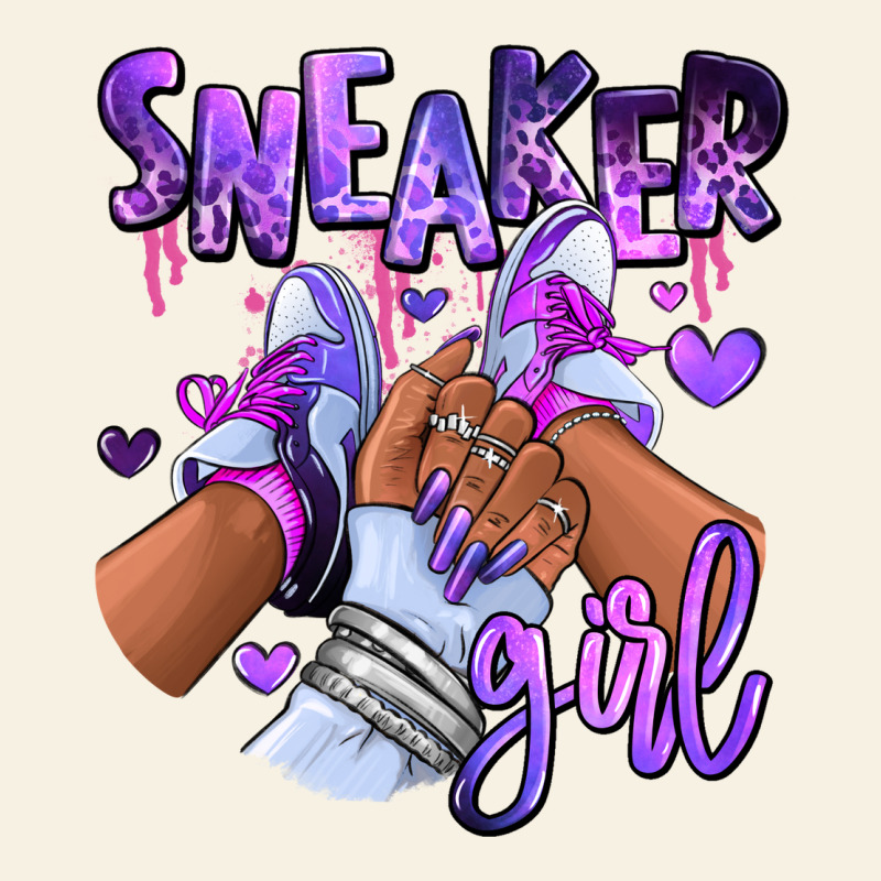 Purple Galaxy Sneaker Girl Vintage Tee by RanaPortraitStore | Teevron