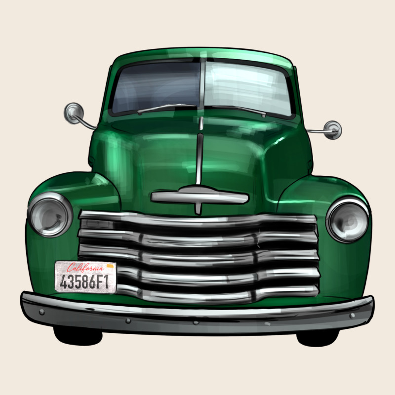Western Green Truck Front View Zipper Hoodie by FaDigitalArtStudio | Teevron