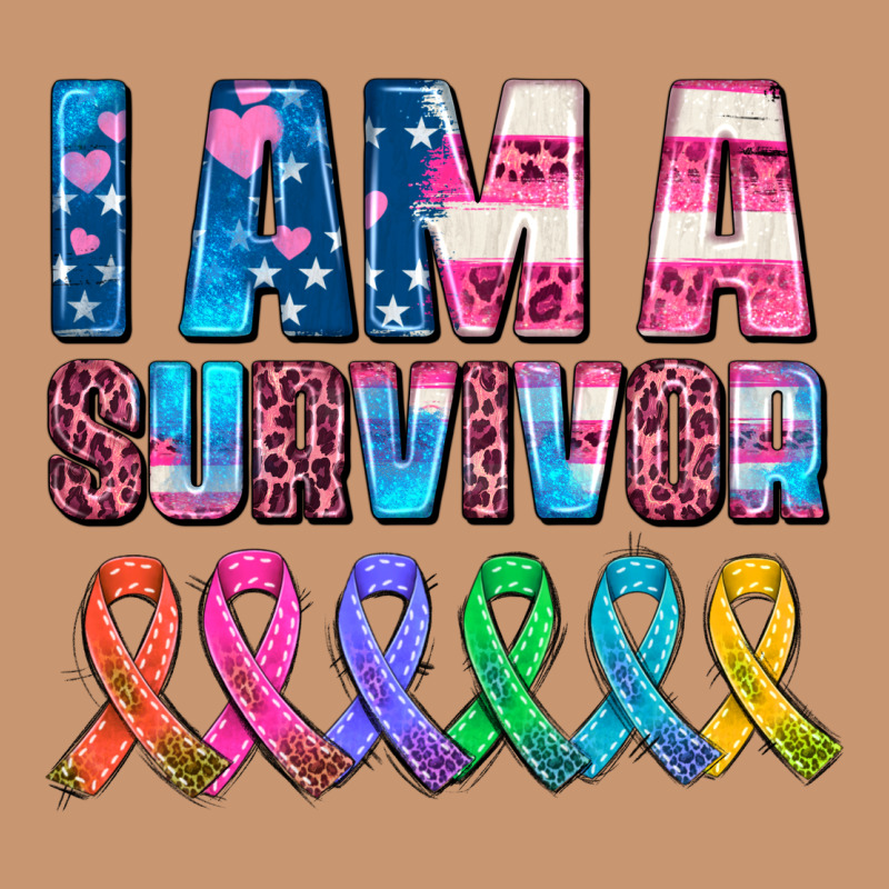 I Am A Survivor With All Cancer Ribbons Heavyweight Hoodie by AdoDesignShop | Teevron