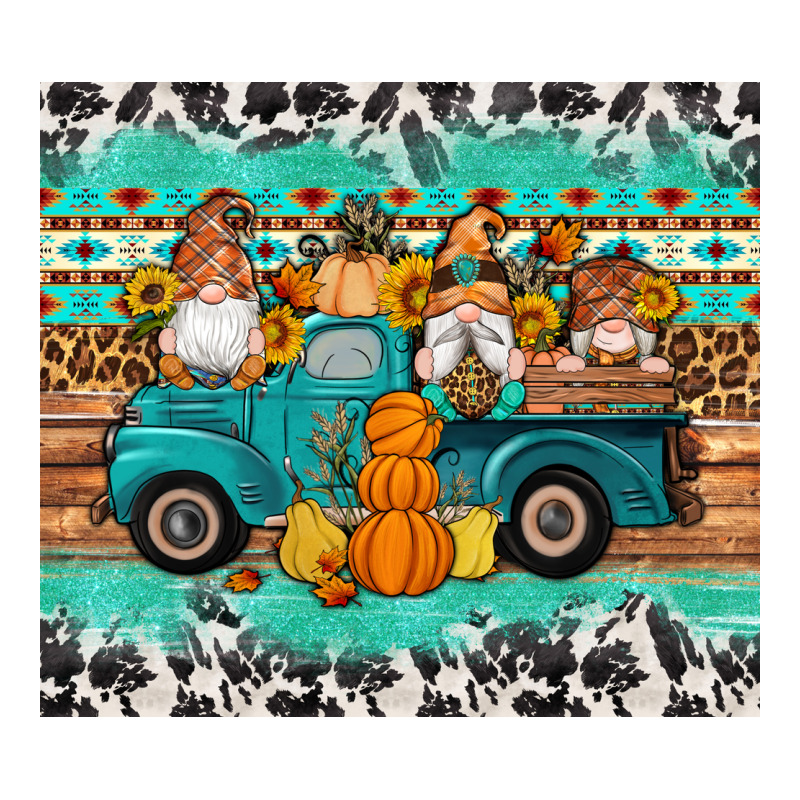 Western Fall Truck Gnomes Tumbler Premium Tee by Artiststas | Teevron