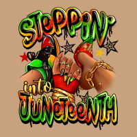 Steppin' Into Juneteenth Sneaker And Heel Afro Wom Vintage Tee | Teevron