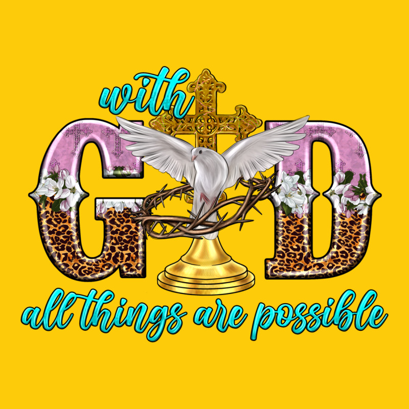 With God All Things Are Possible Premium Hoodie by NancyCooperArtShop | Teevron