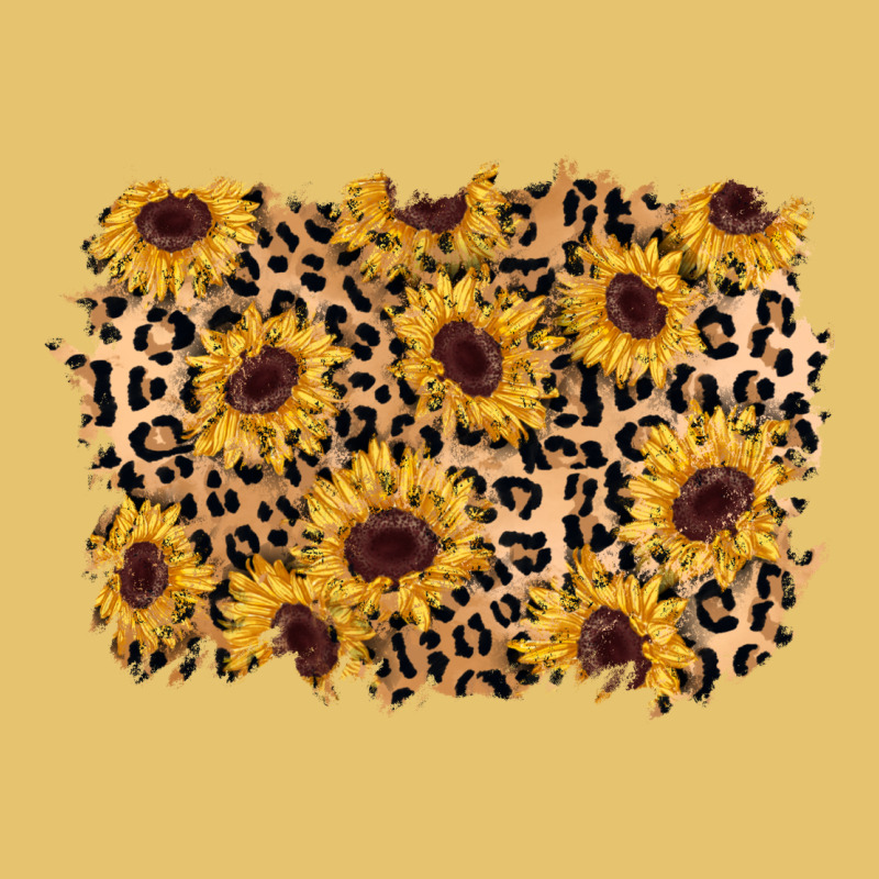 Sunflower Leopard Background Premium Sweatshirt by AdoDesignShop | Teevron