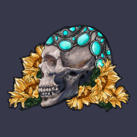 Skull With Sunflowers Long Sleeve Tee | Teevron