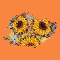 Sunflower Glitter Leather Patch Premium Sweatshirt | Teevron