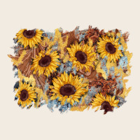 Sunflower Glitter Leather Background Premium Sweatshirt | Teevron