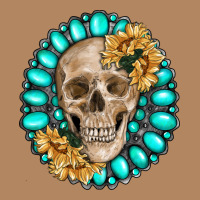 Skull With Gemstone And Sunflower Long Sleeve Tee | Teevron