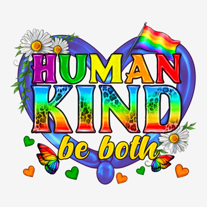 Lgbtq Pride Human Kind Be Both Urban Hoodie by BundleAndBundleShop | Teevron
