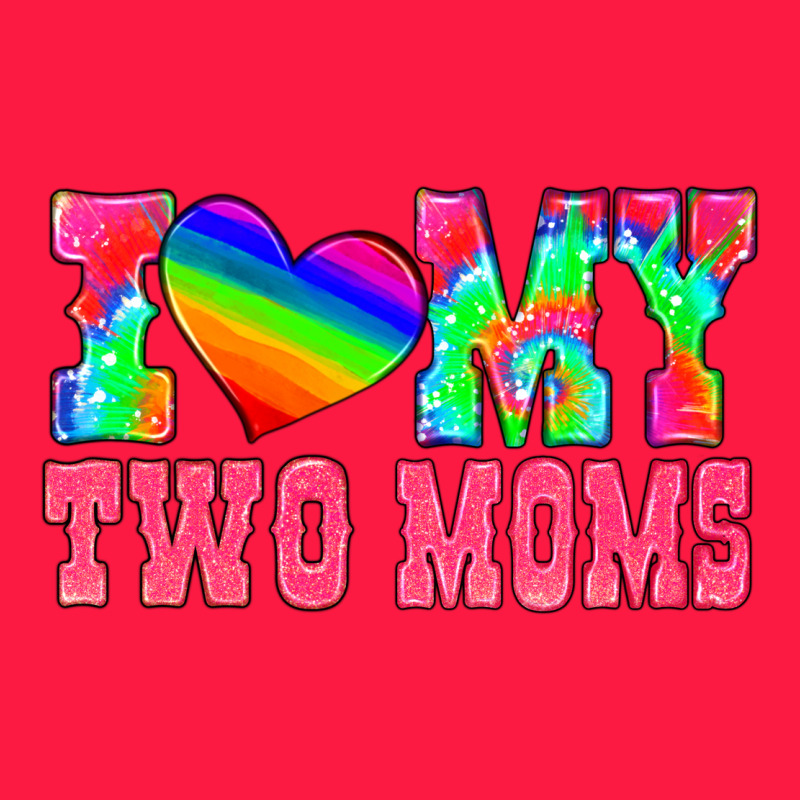 I Love My Two Moms Zipper Hoodie by HRA Design Shop | Teevron