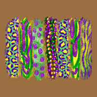 Mardi Gras Leopard Beads Brushstrokes Vintage Tee | Teevron