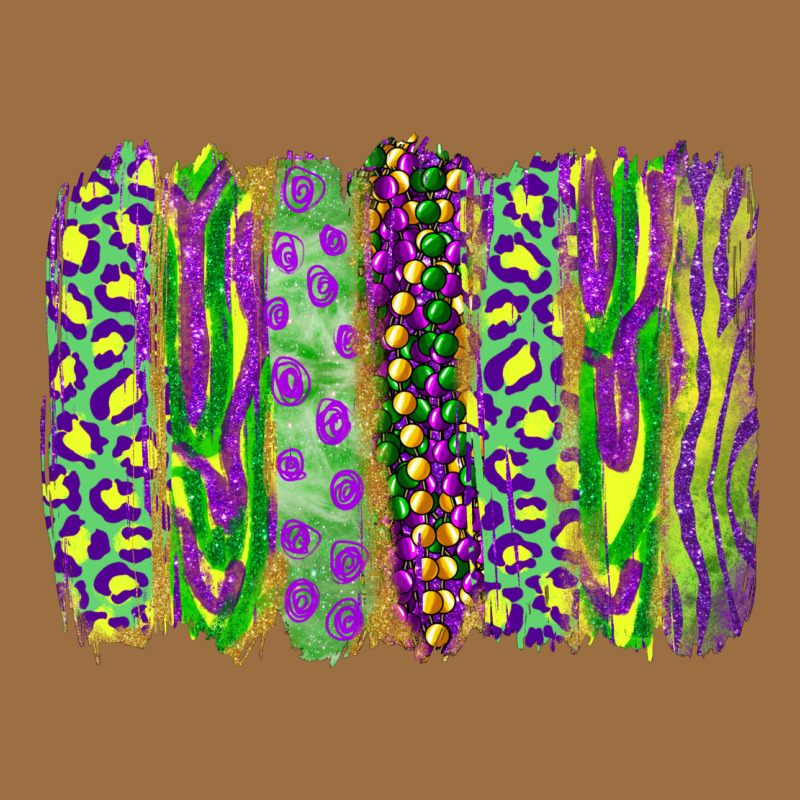 Mardi Gras Leopard Beads Brushstrokes Vintage Tee by RanaPortraitStore | Teevron