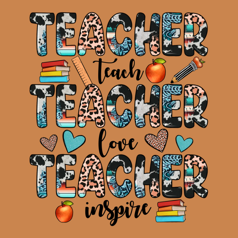 Teacher Teach Love Inspire Heavyweight Hoodie by JahusDesignShop | Teevron