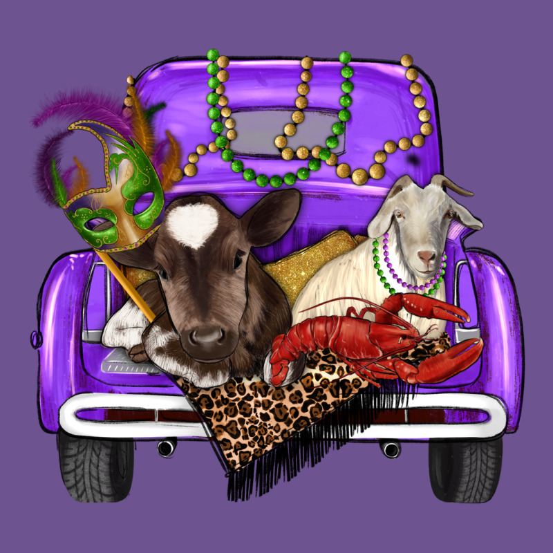 Mardi Gras Truck With Farm Animals Vintage Tee by RanaPortraitStore | Teevron