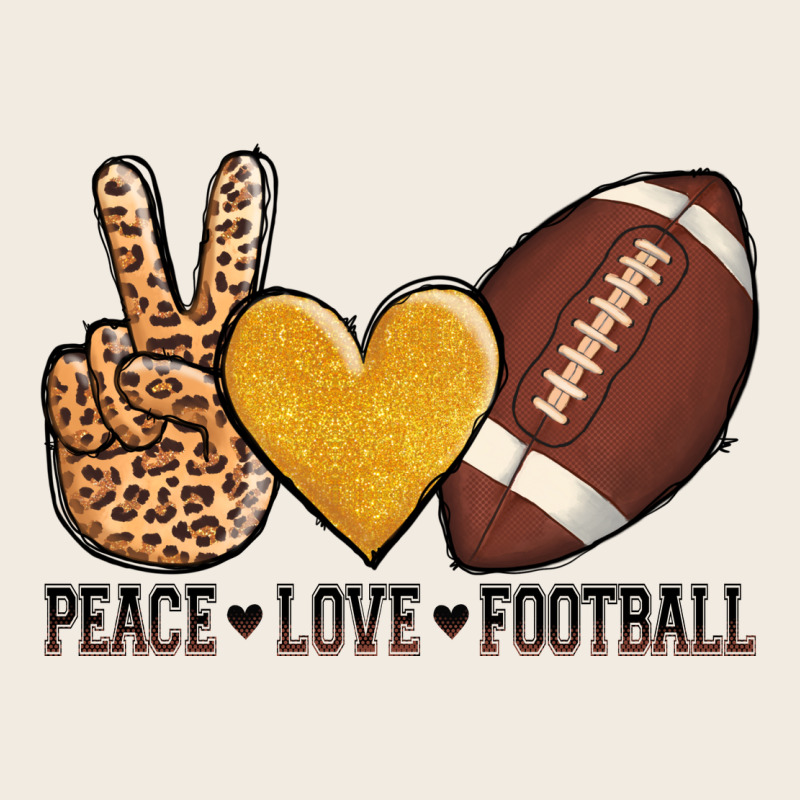 Peace Love Football Premium Sweatshirt by AdoDesignShop | Teevron
