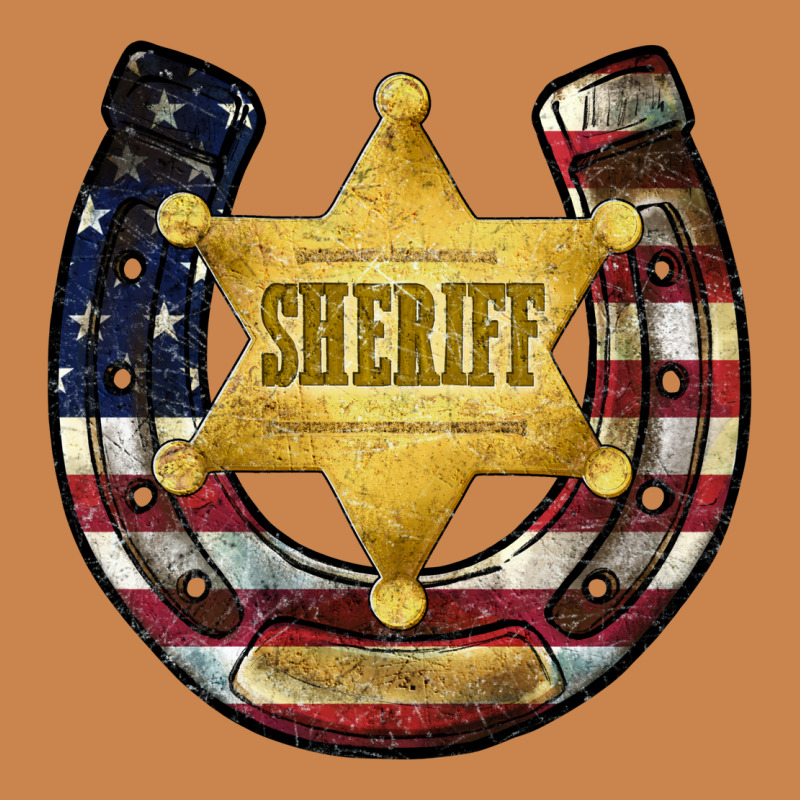 Sheriff American Flag Heavyweight Hoodie by JahusDesignShop | Teevron