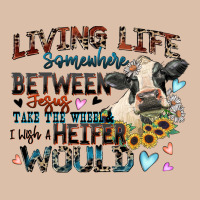 Living Life Somewhere Between Jesus Take The Wheel Urban Heavy Tee | Teevron