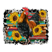 western rooster coop animals sunflowers cowhide serape wooden | Teevron