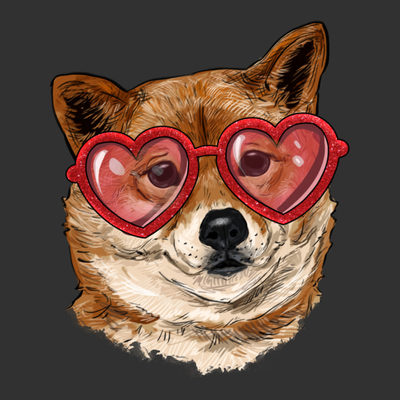 Shiba Inu With Love Glasses Urban Heavy Tee by RanaPortraitStore | Teevron