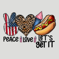 Peace Love Let's Get It Zipper Hoodie | Teevron