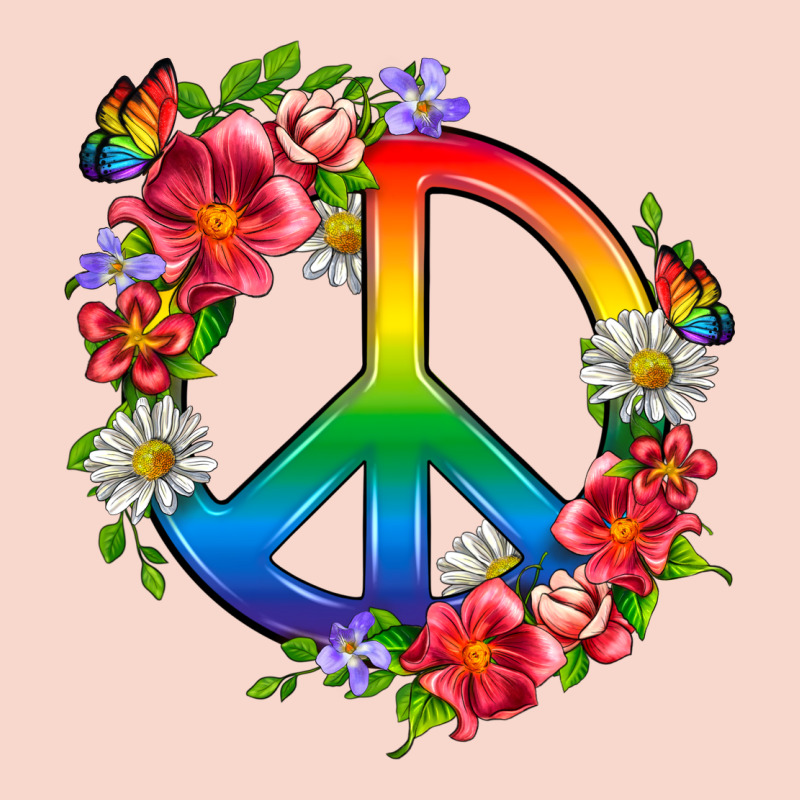 Peace Pride Lgbtq+ And Flowers Urban Hoodie by BundleAndBundleShop | Teevron
