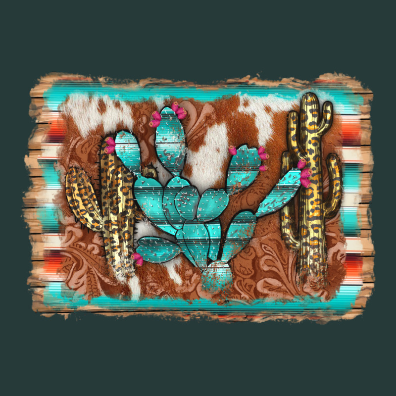 Cactus Cowhide Serape Premium Sweatshirt by AdoDesignShop | Teevron