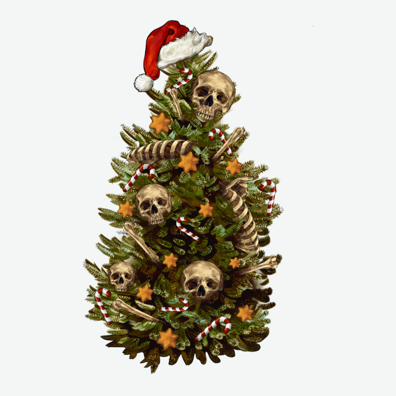 Skeleton Merry Christmas Tree Urban Heavy Tee by RanaPortraitStore | Teevron