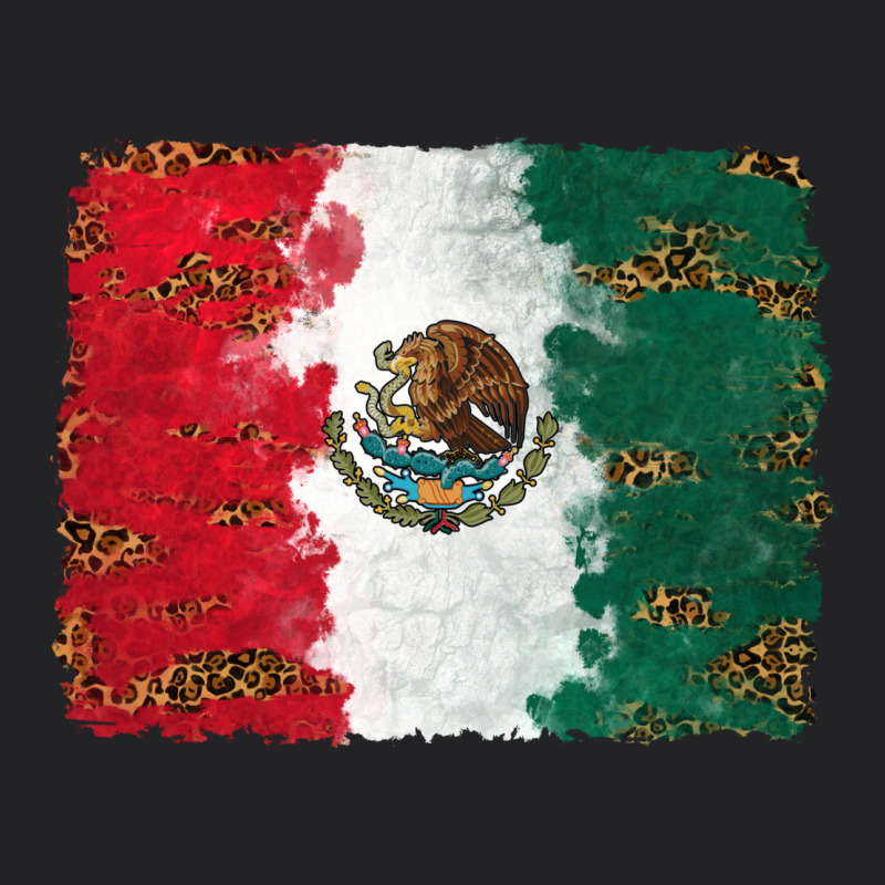 Mexican Flag With Leopard Vintage Tee by RanaPortraitStore | Teevron