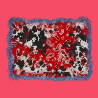 Bandana Cowhide Denim Background Premium Sweatshirt | Teevron