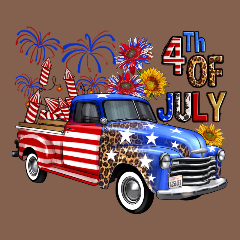 Western Truck Fourth Of July America Zipper Hoodie by FaDigitalArtStudio | Teevron
