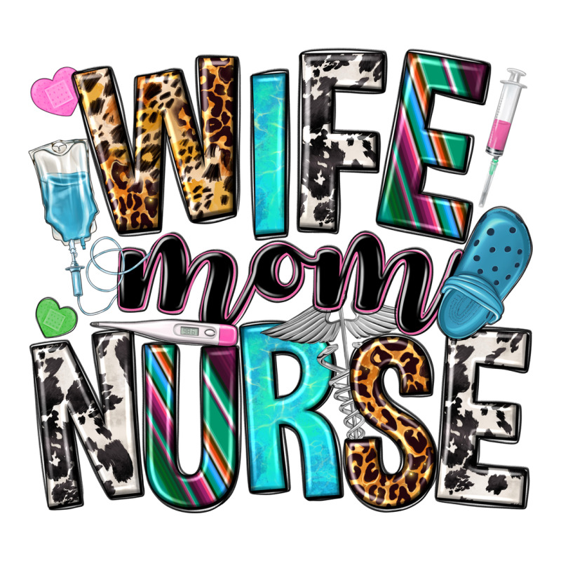 Wife Mom Nurse Premium Hoodie by NancyCooperArtShop | Teevron