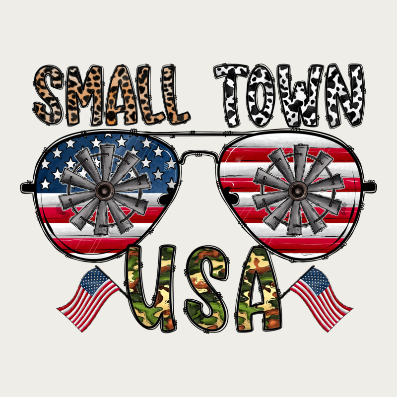 Small Town Usa Zipper Hoodie by CowhideDigitalArt | Teevron