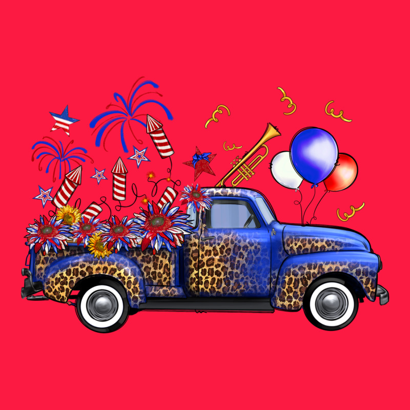 Western Truck Fourth Of July Zipper Hoodie by FaDigitalArtStudio | Teevron