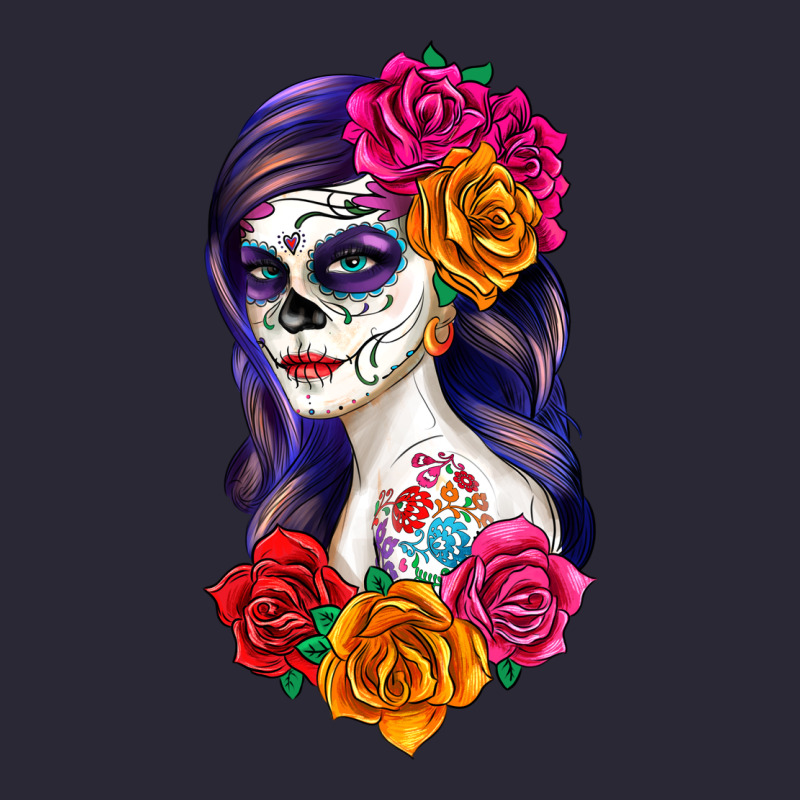 Sugar Skull Girl Vintage Tee by RanaPortraitStore | Teevron