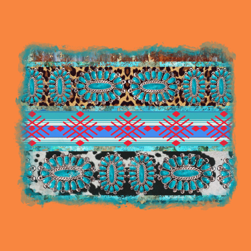Turquoise Gemstone Background Premium Sweatshirt by AdoDesignShop | Teevron
