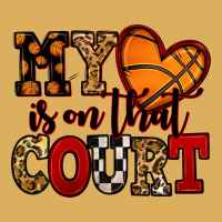 My Heart Is On That Court Basketball Red And Black Premium Hoodie | Teevron