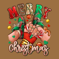 Merry Christmas Caucasian Girl Sneakers Vintage Tee | Teevron