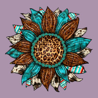 Gemstone Cowhide Leopard Turquoise Sunflower Heavyweight Hoodie | Teevron