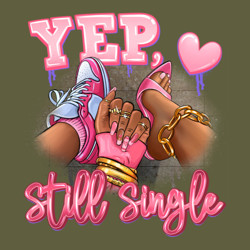 Yep Still Single Heels And Sneakers Afro Girl Vintage Tee by RanaPortraitStore | Teevron