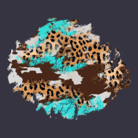 Cowhide Leopard Turquoise Patch Vintage Hoodie | Teevron