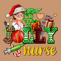 Jolly Nurse With Christmas Element Heavyweight Hoodie | Teevron