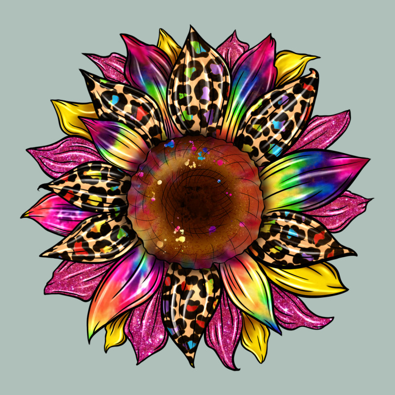 Tie Dye Leopard Sunflower Heavyweight Hoodie by Artiststas | Teevron