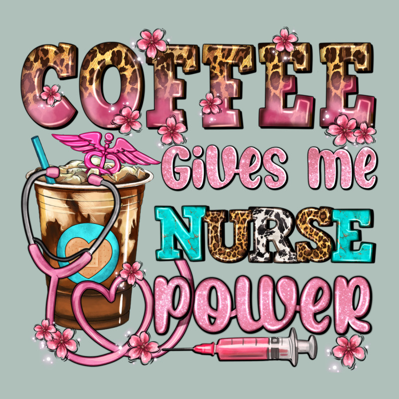 Coffee Gives Me Nurse Power Heavyweight Hoodie by AdoDesignShop | Teevron
