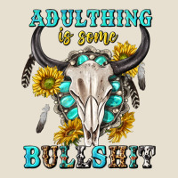 Adulthing Is Some Bullshit With Sanflowers And Gamstone  Tbw Urban Heavy Tee | Teevron