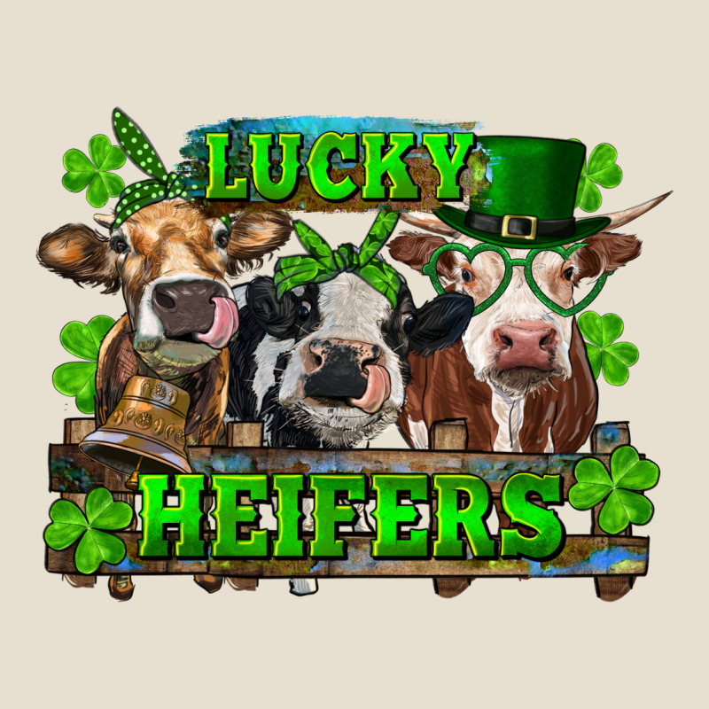 St Patricks Day Lucky Heifers Urban Heavy Tee by RanaPortraitStore | Teevron