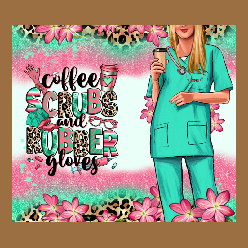 Coffee Scrubs Rubber Gloves Nurse Vintage Tee by RanaPortraitStore | Teevron
