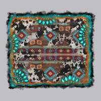Aztec Background With Gemstone And Cowhide Long Sleeve Tee | Teevron