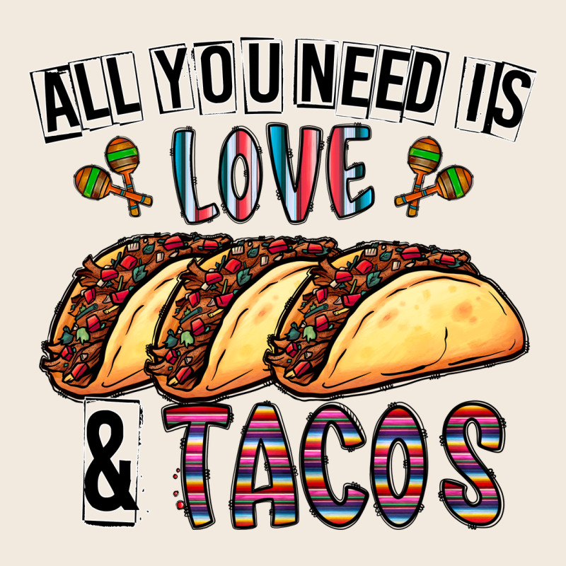 All You Need Is Love And Tacos Zipper Hoodie by CowhideDigitalArt | Teevron